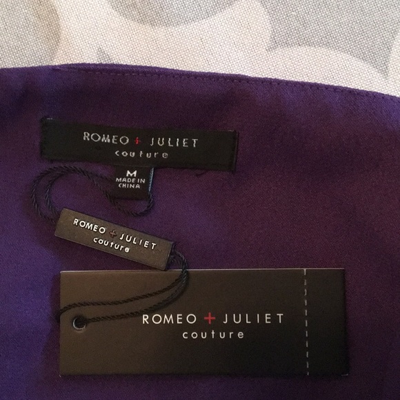 Romeo & Juliet purple ruffle babydoll strappy top - Picture 3 of 7